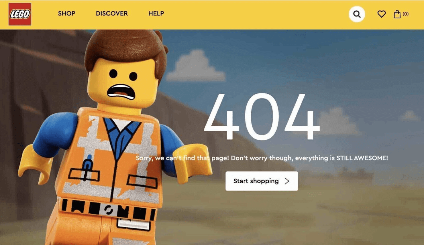 out of stock product pages